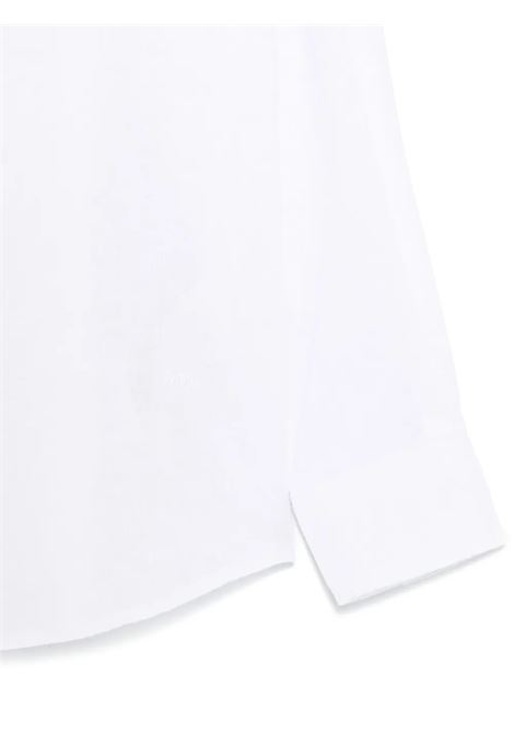 Camicia con ricamo PAOLO PECORA KIDS | PP4042GESSO